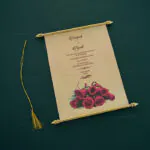 Alluring Designer Scroll Invitation 6065