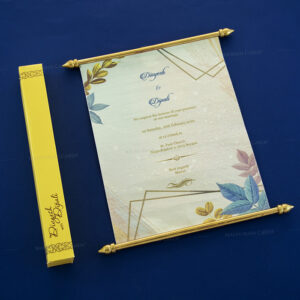 Impressive Designer Scroll Invitation 6066