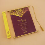 SC-Dazzling Scroll Wedding Card 6070