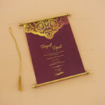 SC-Dazzling Scroll Wedding Card 6070