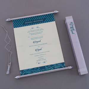 Exquisite Scroll Wedding Invite 6071