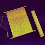 SC-Captivating Scroll Wedding Invite 6074