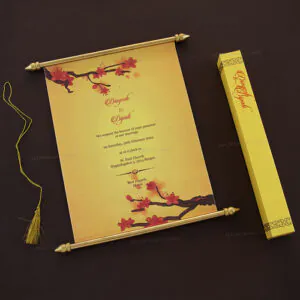 Iconic Vintage Scroll Invite 6076