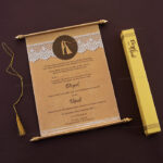SC-Rich Scroll Wedding Invitation 6078