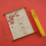 SC-Regal Floral Design Scroll Invite 6082