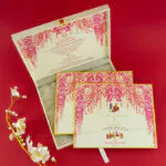 LWC-Luxurious Floral Box Wedding Card 2302