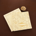 Debossed Floral Wedding Invitation 23043