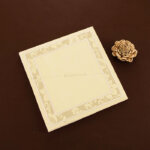 Debossed Floral Wedding Invitation 23043