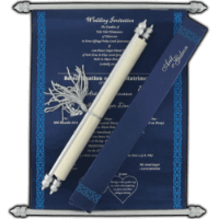 Opulent Vintage Scroll Invitation 6058BSB