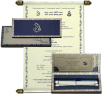 SC-Enchanting Wedding Scroll Card 5111BSC