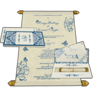 SC-Opulent Wedding Scroll Box Invite 6045W