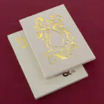 Stunning Laser-Cut Box Wedding Card 7401