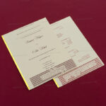 Stunning Laser-Cut Box Wedding Card 7401