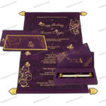 Sc-Spectacular Wedding Scroll Card 6043V