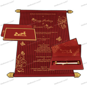 Fabulous Box Scroll Invitation 6044R