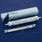 Peacock Silver Scroll Invite SC-6029