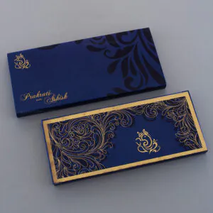 Majestic Metallic Scroll Wedding Invite 6043B