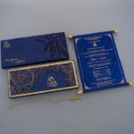 SC-Majestic Metallic Scroll Wedding Invite 6043B