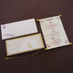 SC-Glamorous Scroll Wedding Invitation 6043W