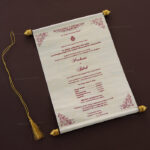 SC-Glamorous Scroll Wedding Invitation 6043W