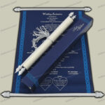 SC-Opulent Vintage Scroll Invitation 6058BSB
