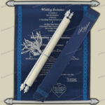 SC-Opulent Vintage Scroll Invitation 6058BSB