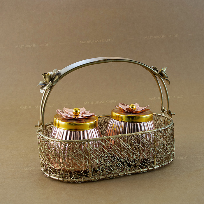Premium Quality Iron Basket & Jar Set