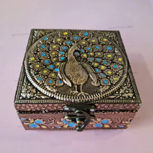 Exquisite Peacock Oxidised Jewellery Box MDM-244