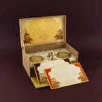 LWC-Luxury Suede Box Wedding Card 2313