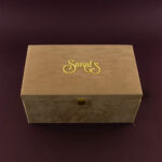 LWC-Luxury Suede Box Wedding Card 2313