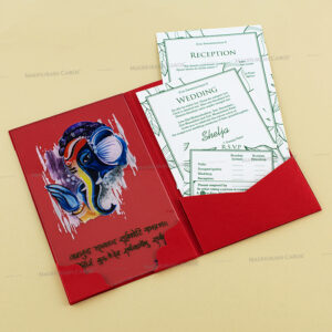 Stunning Acrylic Invitation Card 9418R