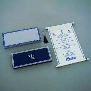 Elegant Box Scroll Wedding Card 5111SL