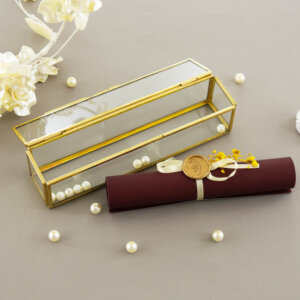 Glass Box Velvet Scroll 7000
