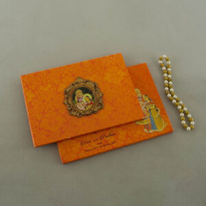 Beautiful Radha Krishna Wedding Invite 2218