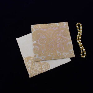Dazzling Paisley Wedding Invite 6543