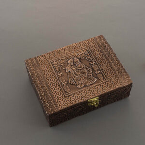 Exquisite Oxidized Radha Krishna Jewellery Box 2098
