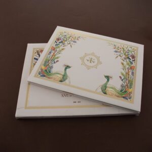 Majestic Peacock Foil Wedding Invite 453