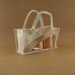 DG-Trendy 3 Jars Jute Hamper Bag MB-6