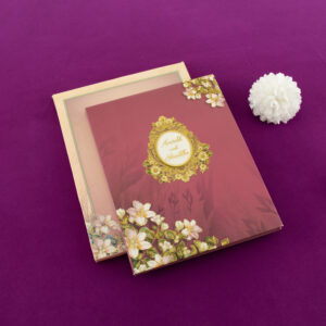 FMC-MAC-546 Regal Floral Wedding Invite
