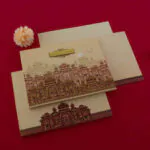 FMC-MAC-513 Classy Palace Theme Wedding Card