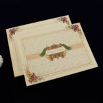 FMC-MAC-514 Aesthetic Peacock Wedding Invite