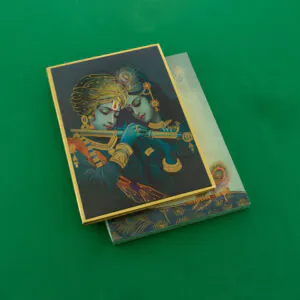 554 Divine Radha Krishna Wedding Invitation