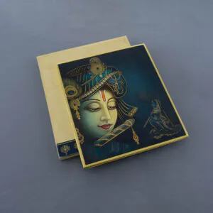 562 Superior Radha Krishna Wedding Invitation