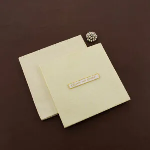 FMC-Sophisticated Hardbound Wedding Card MAC-599