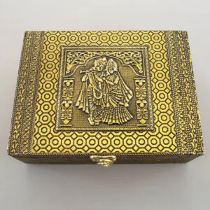 Divine Oxidised Radha Krishna Jewellery Box MOH-2098G