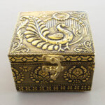 PBJ-Aesthetic Oxidized Golden Jewellery Box MOH-2161