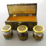 DG-Elegant Embossed Oxidised Dry Fruit Box MOH-2191
