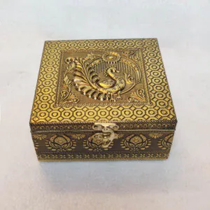Adorable Peacock Oxidised Jewellery Box MOH-5478G