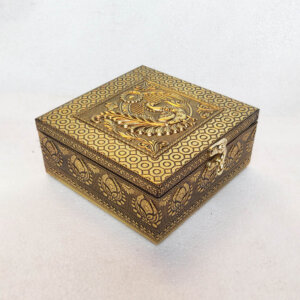 Adorable Peacock Oxidised Jewellery Box MOH-5478G