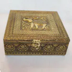 Precious Elephant Oxidized Jewellery Box MOH-5576G